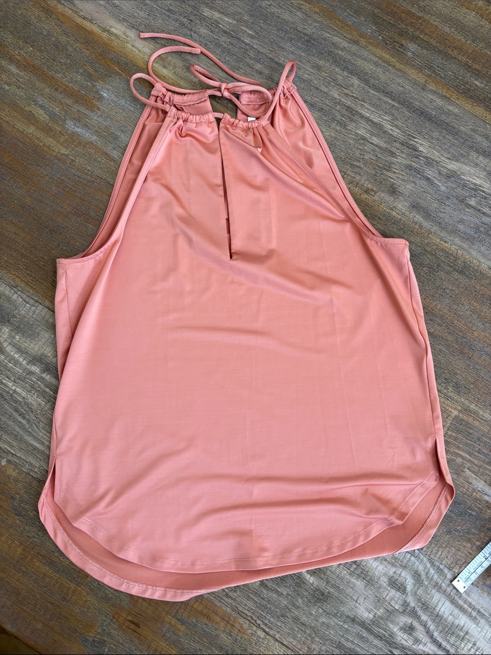 Veronica Beard Coral Halter Tank Top size S